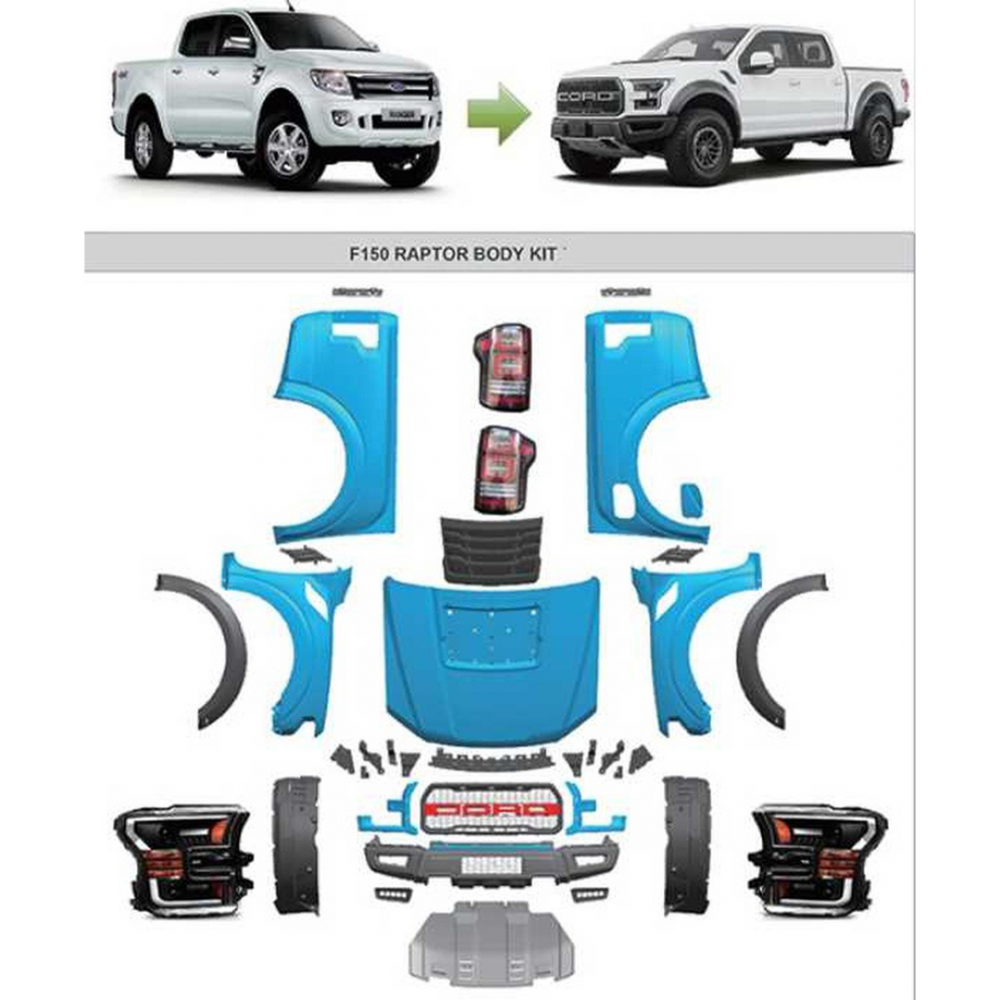 Ford Ranger F150 Body Kit Dönüşüm Seti T6-T7-T8 - Görsel 4